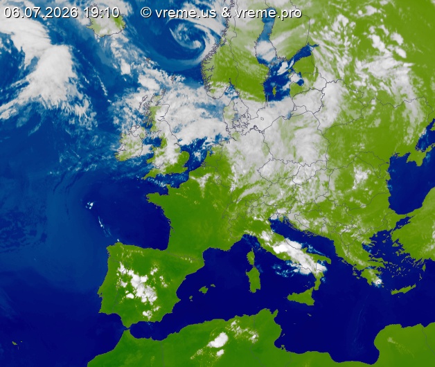 Oblačnost Evropa