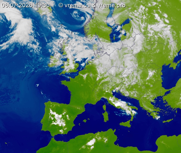 Oblačnost Evropa