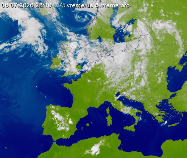 Oblačnost Evropa