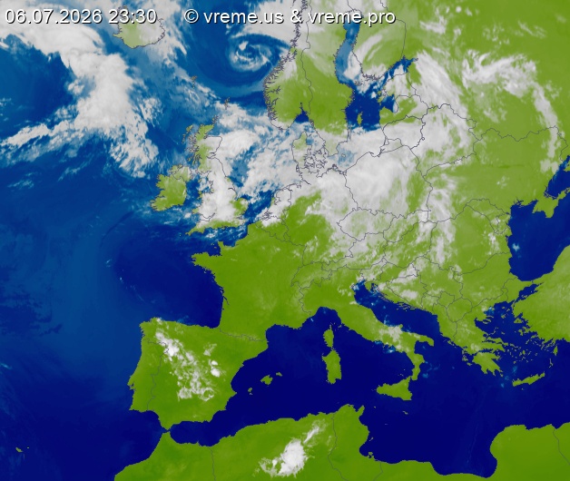 Oblačnost Evropa
