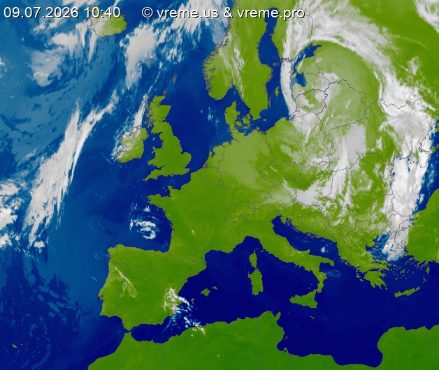 Oblačnost Evropa