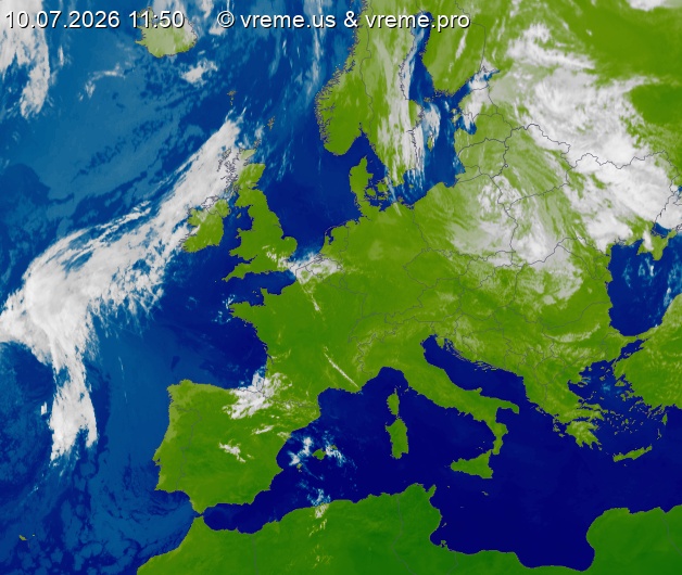 Oblačnost Evropa