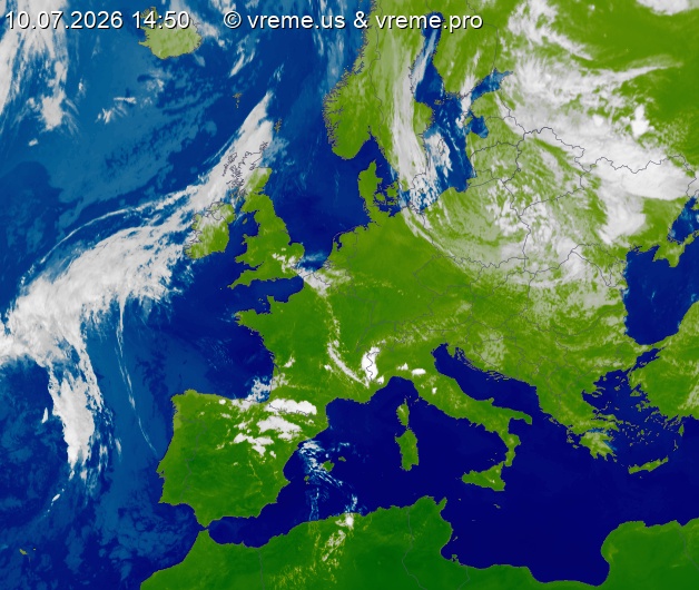 Oblačnost Evropa