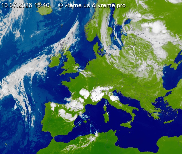 Oblačnost Evropa