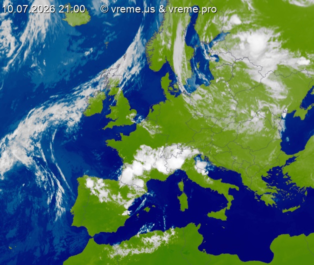 Oblačnost Evropa