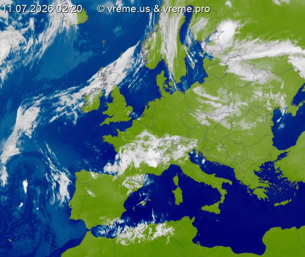 Oblačnost Evropa