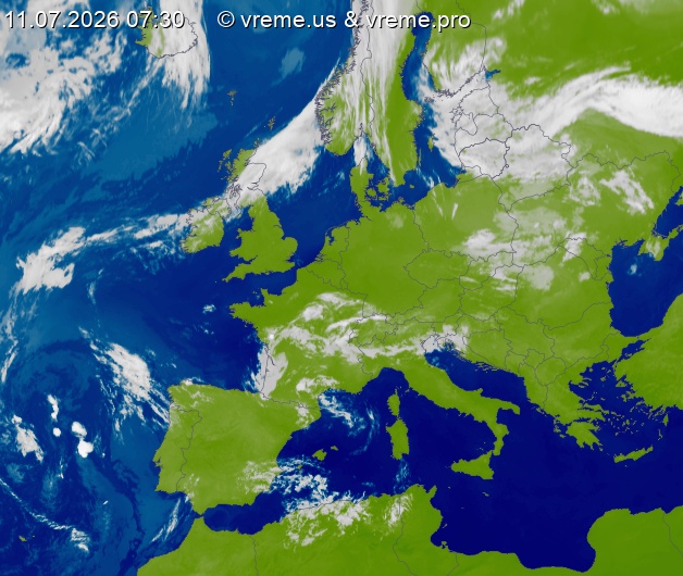 Oblačnost Evropa