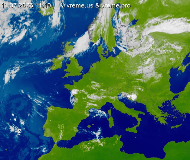 Oblačnost Evropa