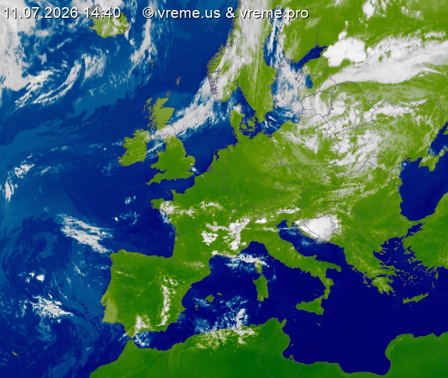 Oblačnost Evropa