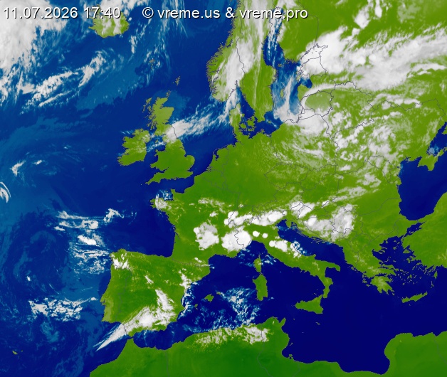 Oblačnost Evropa