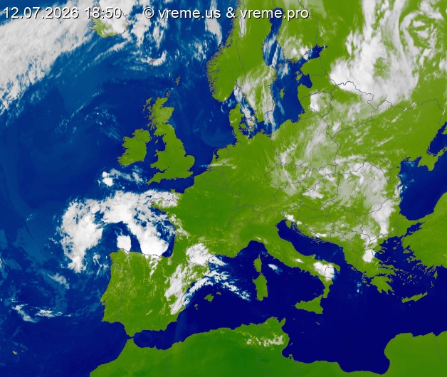 Oblačnost Evropa