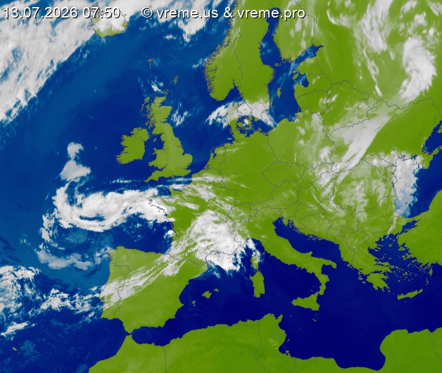 Oblačnost Evropa