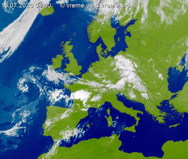 Oblačnost Evropa