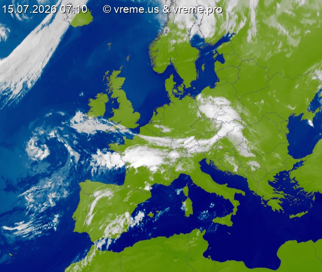 Oblačnost Evropa