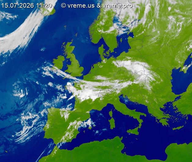 Oblačnost Evropa
