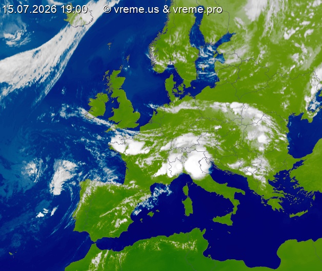 Oblačnost Evropa