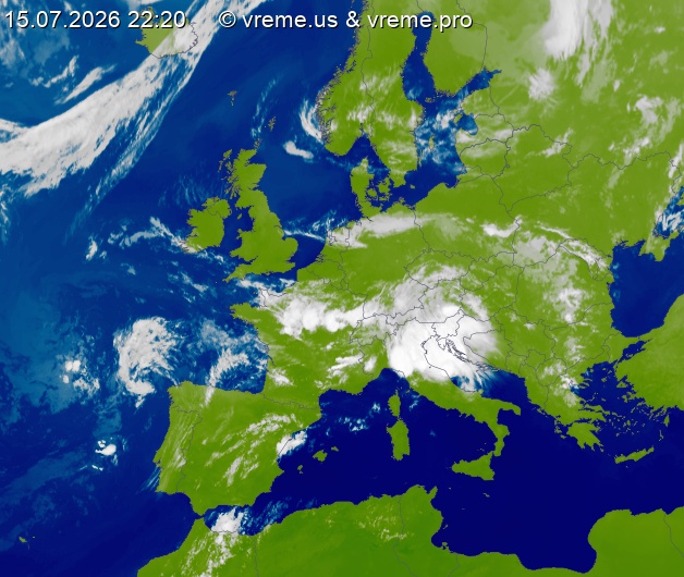 Oblačnost Evropa