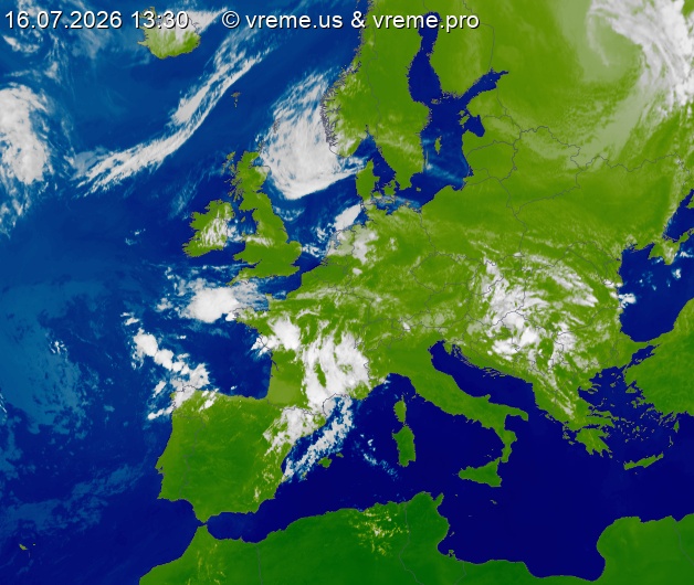 Oblačnost Evropa