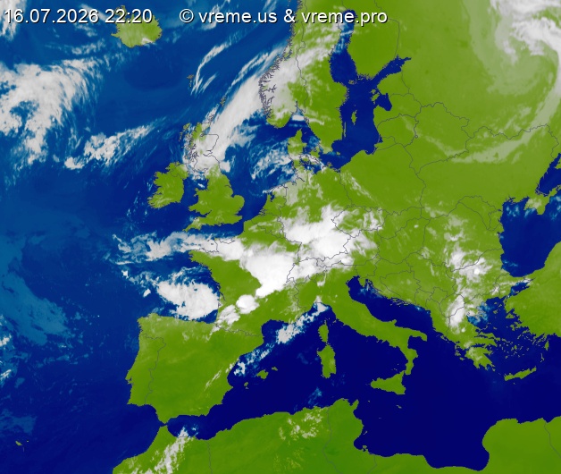 Oblačnost Evropa