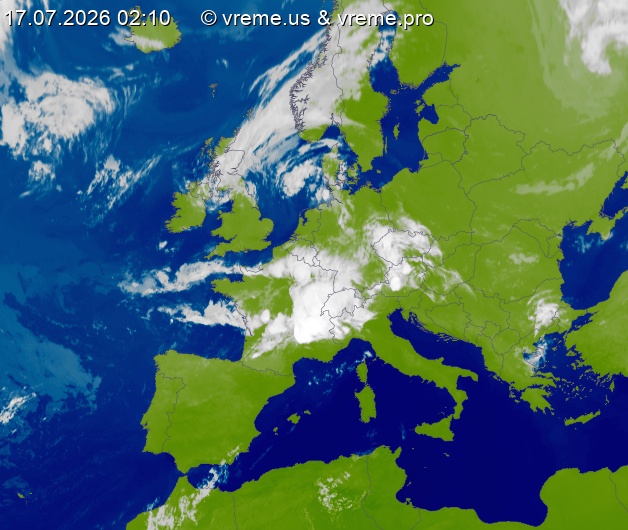 Oblačnost Evropa