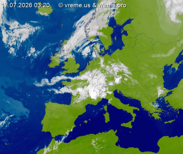 Oblačnost Evropa