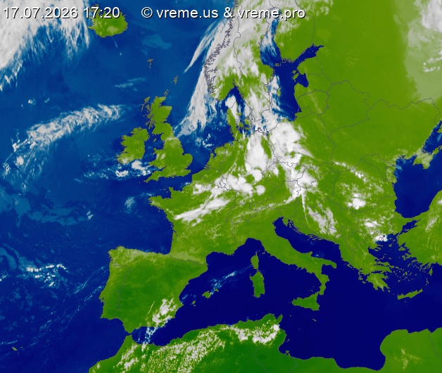 Oblačnost Evropa