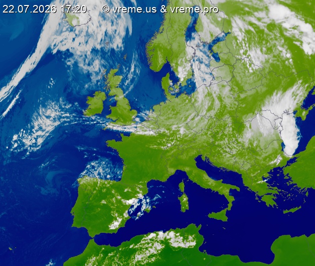 Oblačnost Evropa