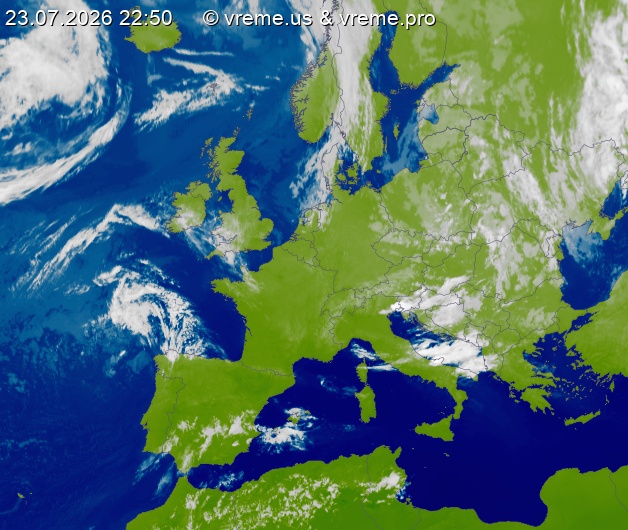 Oblačnost Evropa