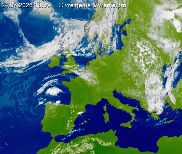 Oblačnost Evropa