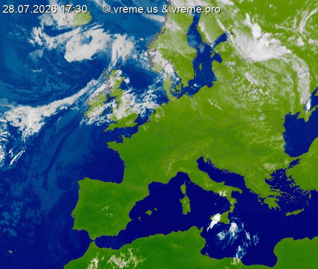 Oblačnost Evropa