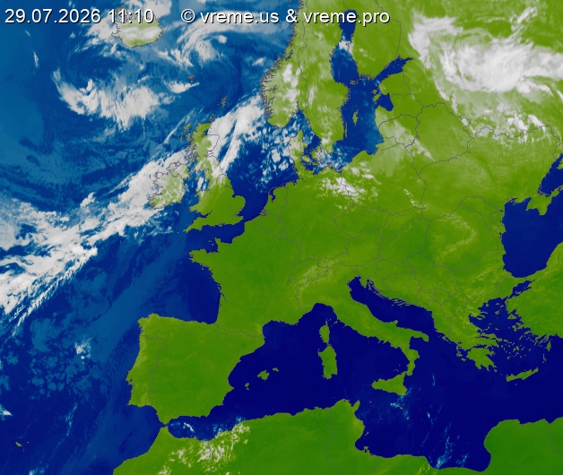 Oblačnost Evropa