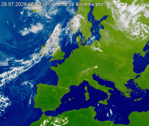 Oblačnost Evropa