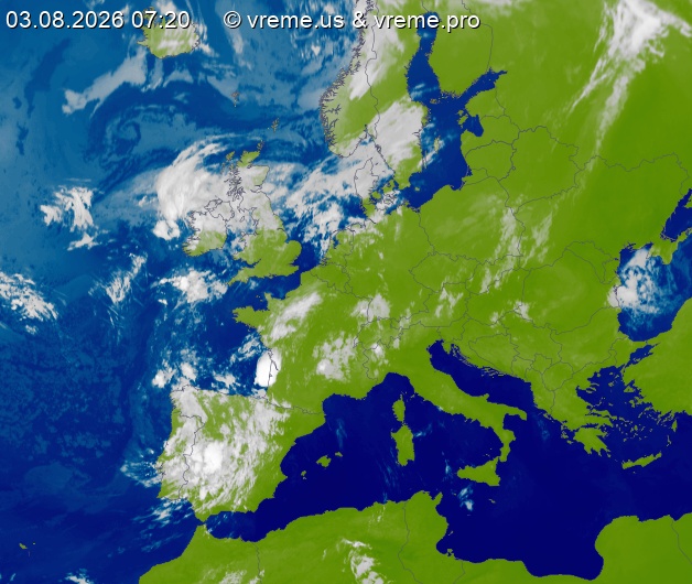Oblačnost Evropa
