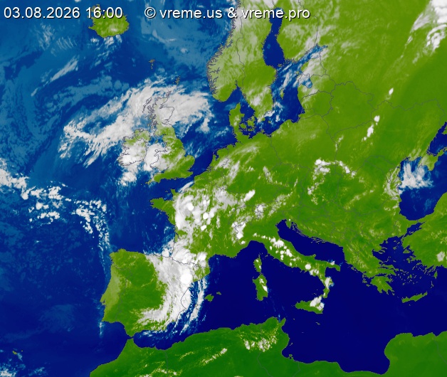 Oblačnost Evropa