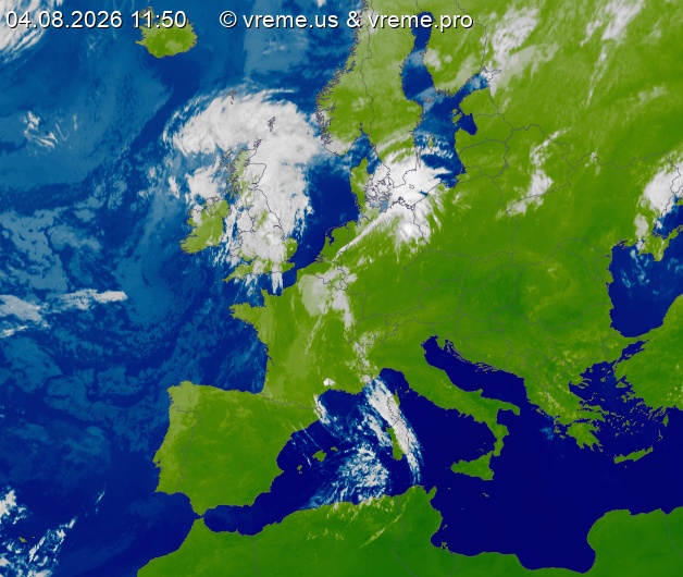 Oblačnost Evropa