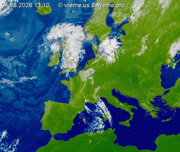 Oblačnost Evropa