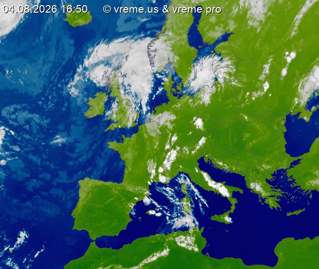 Oblačnost Evropa