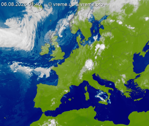 Oblačnost Evropa