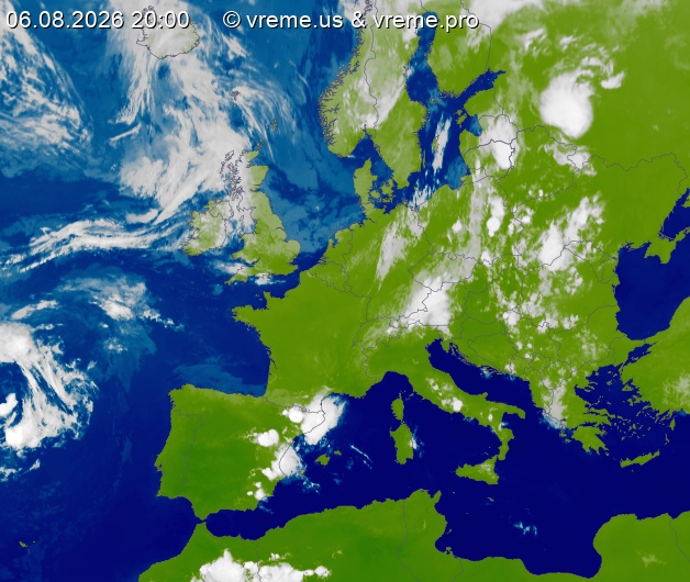 Oblačnost Evropa