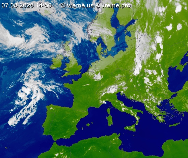 Oblačnost Evropa