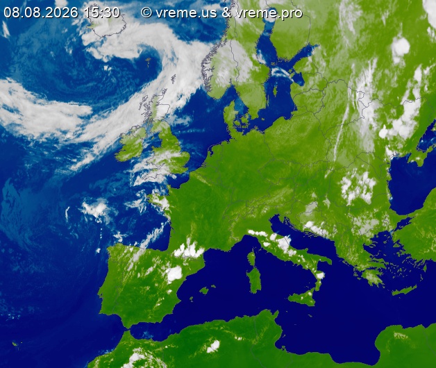 Oblačnost Evropa