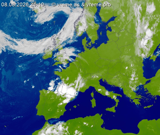 Oblačnost Evropa
