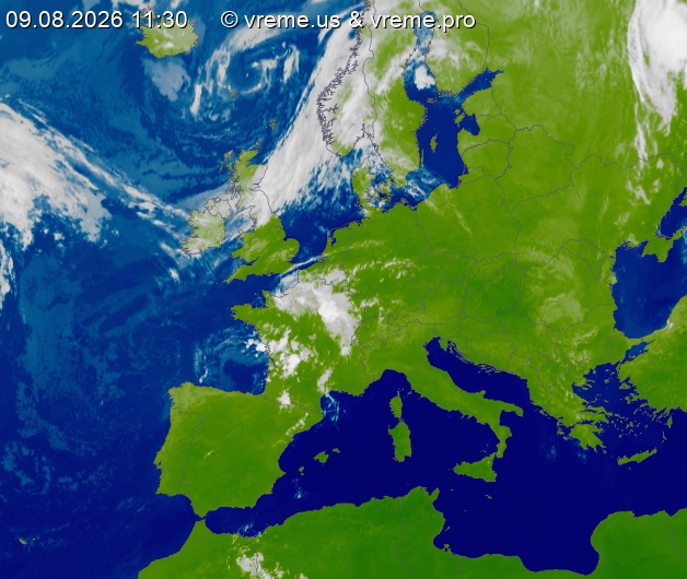 Oblačnost Evropa