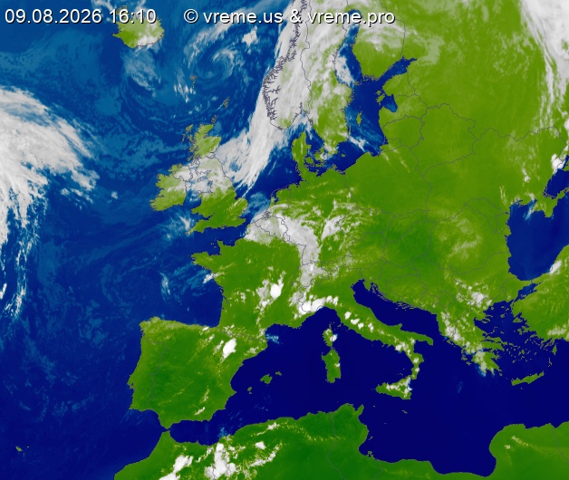 Oblačnost Evropa