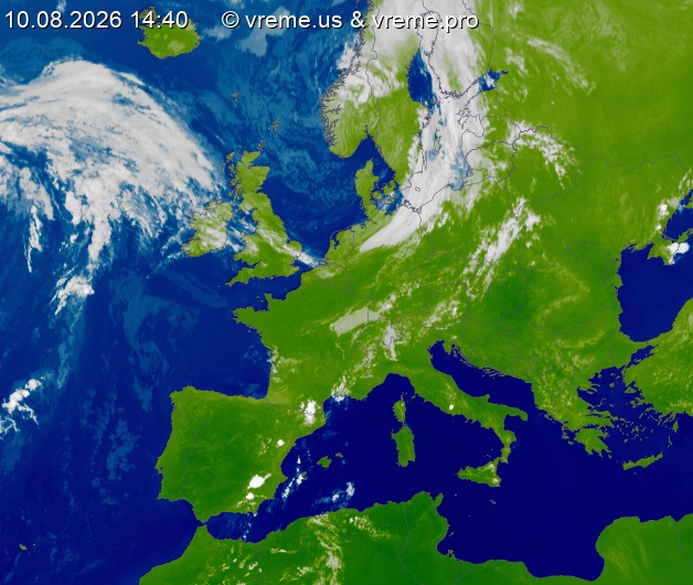 Oblačnost Evropa