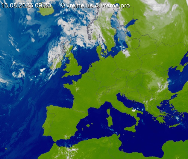Oblačnost Evropa
