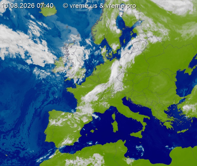 Oblačnost Evropa