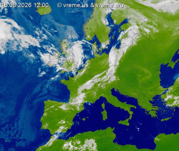 Oblačnost Evropa