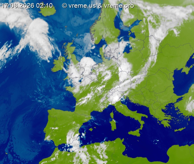Oblačnost Evropa