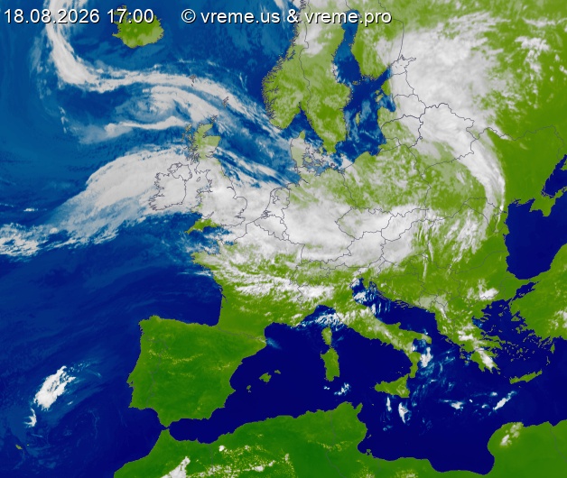 Oblačnost Evropa